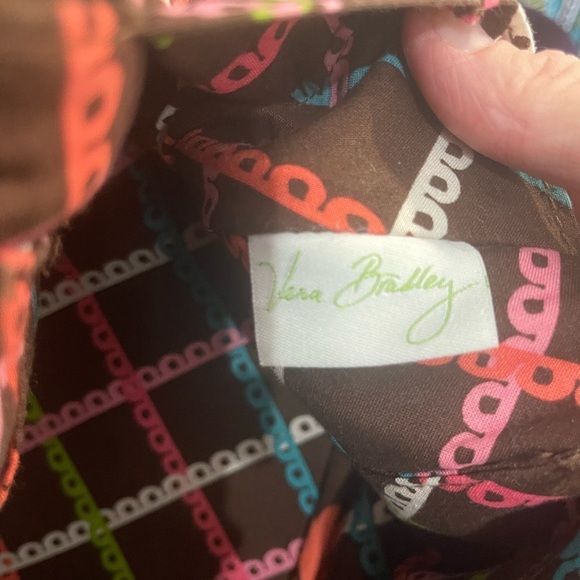 Vera Bradley Brown and Pink Floral Shoulder Bag - Picture 11 of 11